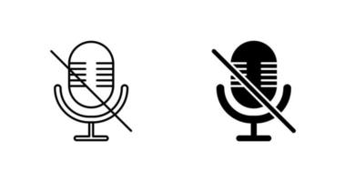 Microphone Mute Vector Icon