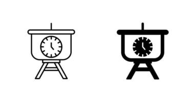 Time Manage Presentation Vector Icon