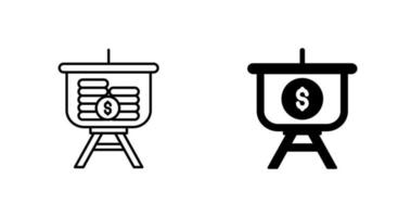 Dollar Presentation Vector Icon