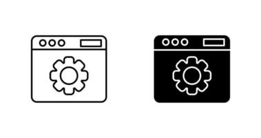 Web Settings Vector Icon
