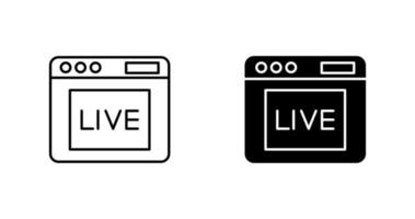 Live Vector Icon