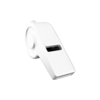3d render whistle illustration, isolated on white background, 3d illustration, 3d render, whistle icon. png