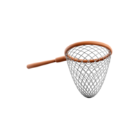 3d render butterfly net. 3d rendering equipment for catching butterfly. 3d render catcher on whitebackground. png