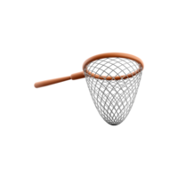 3d render butterfly net. 3d rendering equipment for catching butterfly. 3d render catcher on whitebackground. png