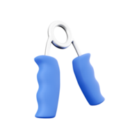 3d render hand gripper. 3d rendering hand strengthener. 3d render hand exercise equipment on white background. png