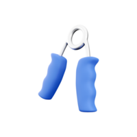 3d render hand gripper. 3d rendering hand strengthener. 3d render hand exercise equipment on white background. png