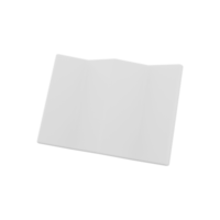 3d rendre blanc papier. 3d le rendu Vide papier. 3d le rendu Vide papier, icône. png