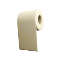 3d rendering paper napkin. 3d render paper napkin on white background. 3D render paper napkin, icon. png