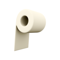 3d rendering paper napkin. 3d render paper napkin on white background. 3D render paper napkin, icon. png