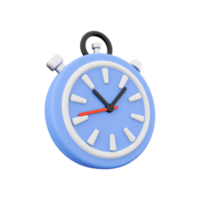 Time 3d render icon. Time lapse icon on white background. 3d render timer display. png