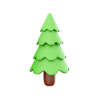 3d illustrazione di Natale albero con 3d interpretazione isolato su bianca sfondo. 3d interpretazione Natale albero, icona. png