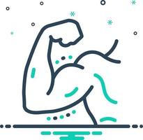 mix icon for muscle vector
