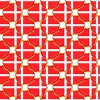 Pattern cookie with flag country Denmark in tasty biscuit vector
