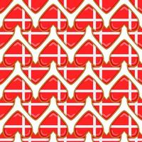 Pattern cookie with flag country Denmark in tasty biscuit vector