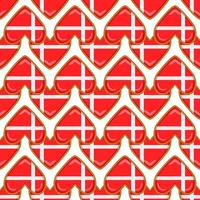 Pattern cookie with flag country Denmark in tasty biscuit vector