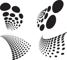 Black Dotted Patterns vector