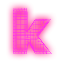 lettera griglia neon png