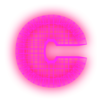 brev rutnät neon png