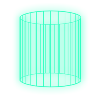 cilinder groen neon png