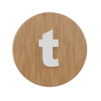 Letter t on shape round png