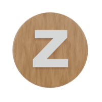 Letter Z on shape round png