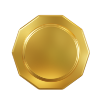 Gold badge medal png