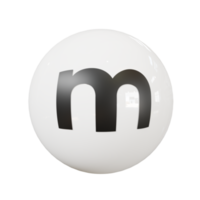 Ball letter m png