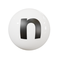 Ball letter n png