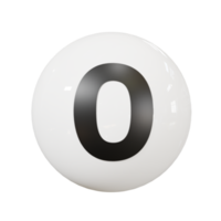 Ball number 0 png