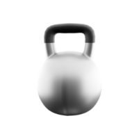 3d rendering sports kettlebell icon. 3d render a specially made object of a given mass, having a special shape and other design features icon. png