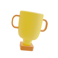 trophy icon. 3d render png