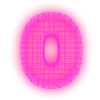 Number grid neon png