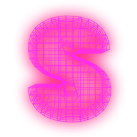 brev rutnät neon png