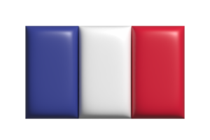 Francia bandera. 3d hacer png