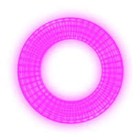 torus néon rose png