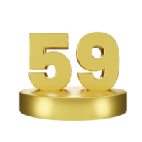 number 59 on the golden podium png
