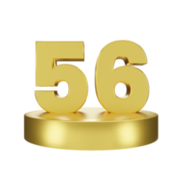 number 56 on the golden podium png