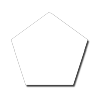 geométrico forma com sombra png