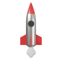 Rocket. 3d render png