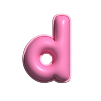 letra re rosado alfabeto lustroso png