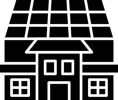 vector diseño solar casa icono estilo