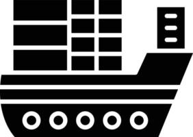 Vector Design Cargo Ship Icon Style