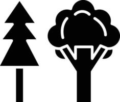 vector diseño bosque icono estilo