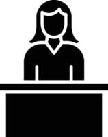 Vector Design Receptionist Icon Style