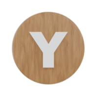 Letter Y on shape round png