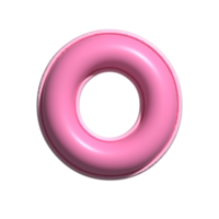 Letter O pink alphabet glossy png