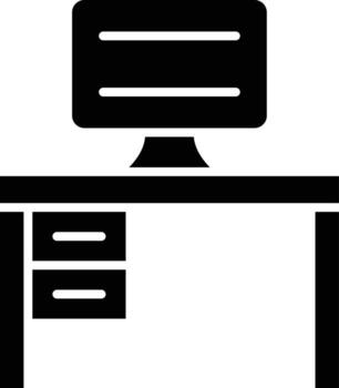 Vector Design Computer Table Icon Style