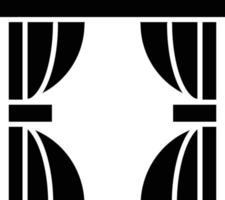 Vector Design Curtains Icon Style