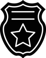 vector diseño policía Insignia icono estilo