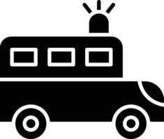 Vector Design Prison Bus Icon Style